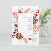 Kerst groen vakantie zakelijk Wenskaart Kaart (Staand voorkant)