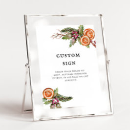 Kerst groen Vrijgezellenfeest aangepaste teken Poster