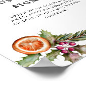 Kerst groen Vrijgezellenfeest aangepaste teken Poster (Hoek)