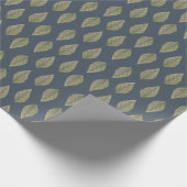 Kerst Groene bladeren inpakpapier (Hoek)