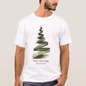 Kerst Groene Boom Aquarel T-shirt (Voorkant)