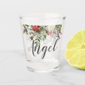 Kerst-groene bruiloft shot glas (Voorkant)