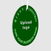 Kerst-groene cirkel acrylversiering ornament (voorkant)