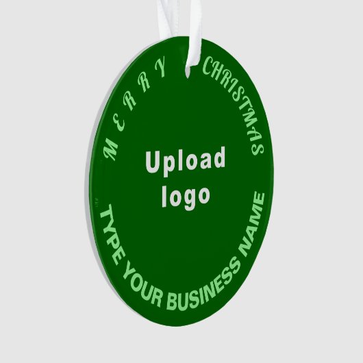 Kerst-groene cirkel acrylversiering ornament (voorkant)