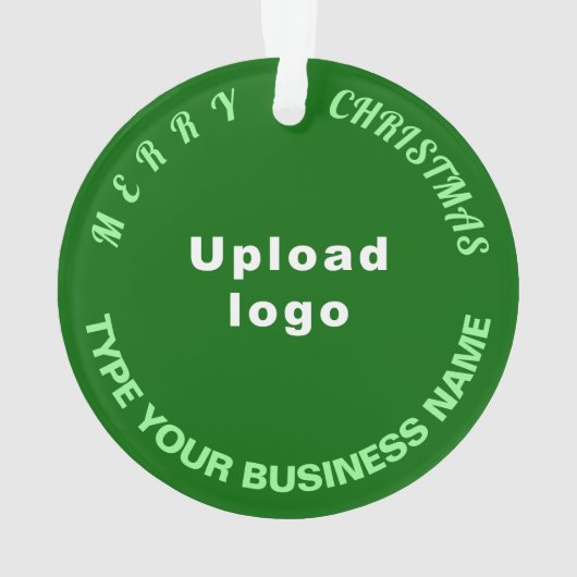 Kerst-groene cirkel acrylversiering ornament (achterkant)