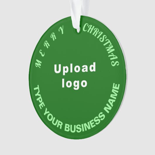 Kerst-groene cirkel acrylversiering ornament (voorkant)