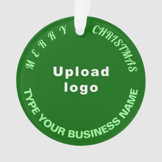 Kerst-groene cirkel acrylversiering ornament (voorkant)