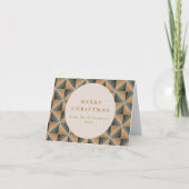 Kerst Groene  Deco Custom Gevouwen Blank Feestdagen Kaart (Voorkant)