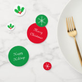 Kerst groene en rode tafel Confetti (Groep)