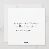 Kerst groene foto wenskaart. feestdagenkaart (Achterkant)