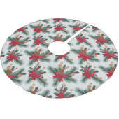 Kerst Groene Garland Rode Rijen Goud Accent Groen Kerstboom Rok (Gekanteld)