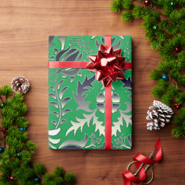 Kerst Groene Gift Ideeën Leuke Kunst Kleuren Cadeaupapier