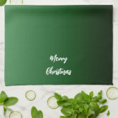 Kerst Groene Keuken Handdoeken (Gevouwen)