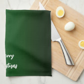 Kerst Groene Keuken Handdoeken (Quarter Fold)