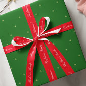Kerst Groene Monogram Cadeauverpakking Verpakking  Cadeaupapier