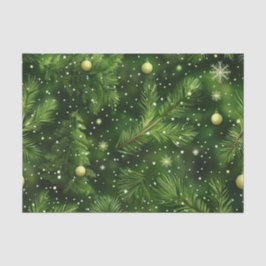 KERST GROENE VAREN TAKKEN & BALLEN TISSUEPAPIER
