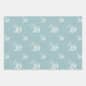 Kerst Groene Vrede en vreugde Inpakpapier Vel (Voorkant 3)