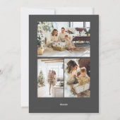 Kerst Groene Winter Bladerdak Foto Lijst Feestdagenkaart (Achterkant)