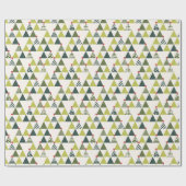 Kerst Groene Winter Tree Wrapping Paper Cadeaupapier (Vlak)
