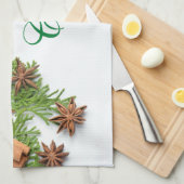 Kerst Groenen en Dingen Keukenhanddoek (Quarter Fold)