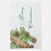 Kerst Groenen en Dingen Keukenhanddoek (Verticaal)