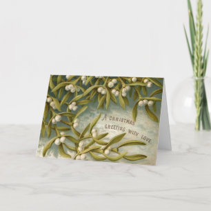 Kerst Groet Mistletoe Vakantie Kaart