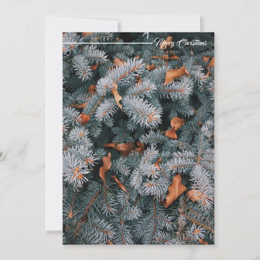 Kerst Groet Vakantie Kaart (Voorkant)