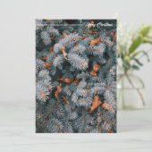 Kerst Groet Vakantie Kaart (Staand voorkant)