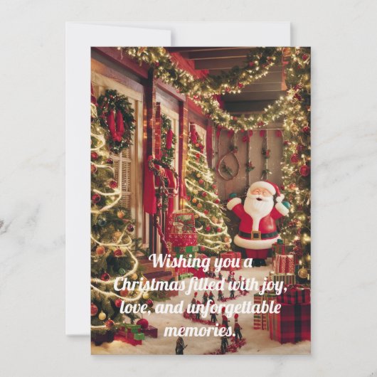 KERST GROETEN FEESTDAGENKAART (Voorkant)