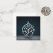 KERST GROETEN NOTITIEKAARTJE (Voorkant / Achterkant in situ)