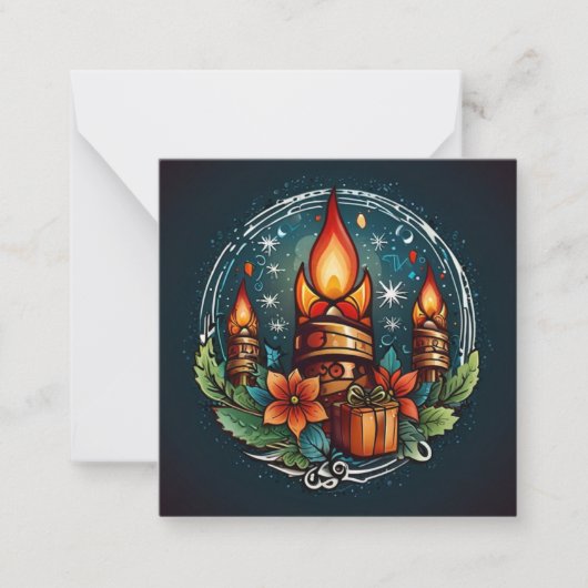 KERST GROETEN NOTITIEKAARTJE (Voorkant)