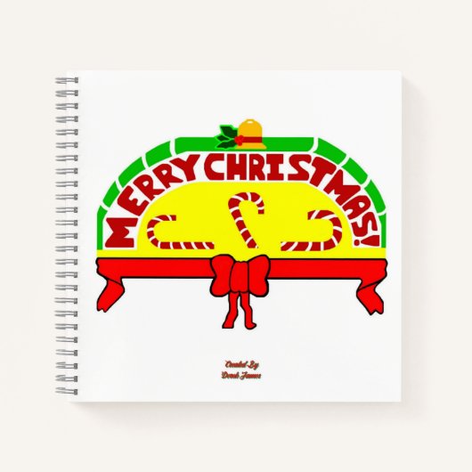 Kerst Groeten Spiral Notitieboek (Voorkant)