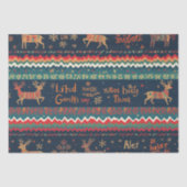 Kerst Groetjes patroon Design Tissuepapier (Voorkant)