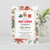 Kerst grootste cadeau shower kaart (Staand voorkant)