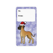 Kerst Grote Deen Gift Labels (Voorkant)