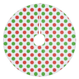 Kerst Grote Polka Dot Patroon Boom Rok Fleece Kerstboom Rok