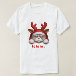 Kerst Grumpy Cat Rendier T-shirt