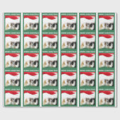 Kerst-Guinea Pigs Cadeaupapier (Vlak)