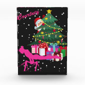 Kerst gymnast: De kerstman brengt me turnballen Fotoblokken (Voorkant)