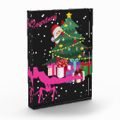 Kerst gymnast: De kerstman brengt me turnballen Fotoblokken (Links)