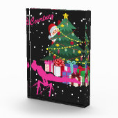 Kerst gymnast: De kerstman brengt me turnballen Fotoblokken (Rechts)