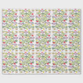 Kerst haai inpakpapier (Vlak)