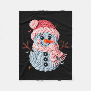 Kerst Haak Nep Garens Haak Sneeuwman Grappig  Fleece Deken