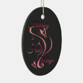 Kerst haar stylist - Holiday Hair Magic Keramisch Ornament (Rechts)