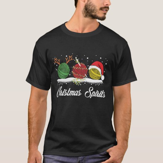 Kerst haken meisje t-shirt (Voorkant)