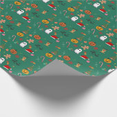 Kerst Halloween Wrapping Papier (Hoek)