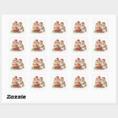 Kerst Hampsters, oh zo schattig, Vierkante Sticker (Vel)