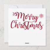 Kerst Hamster Wenskaart Feestdagenkaart (Achterkant)