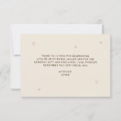 Kerst Hand Getekende Bruidsdouche Bedankkaart (Achterkant)