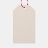 Kerst Hand Getekende Bruiloftsdouche Cadeaulabel (Achterkant)